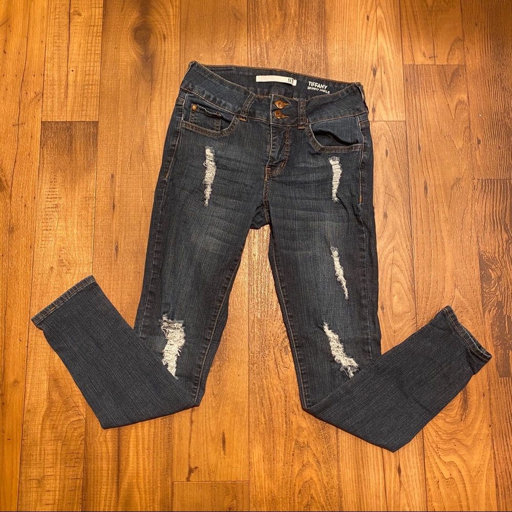 !iT ripped skinny jeans blue 4